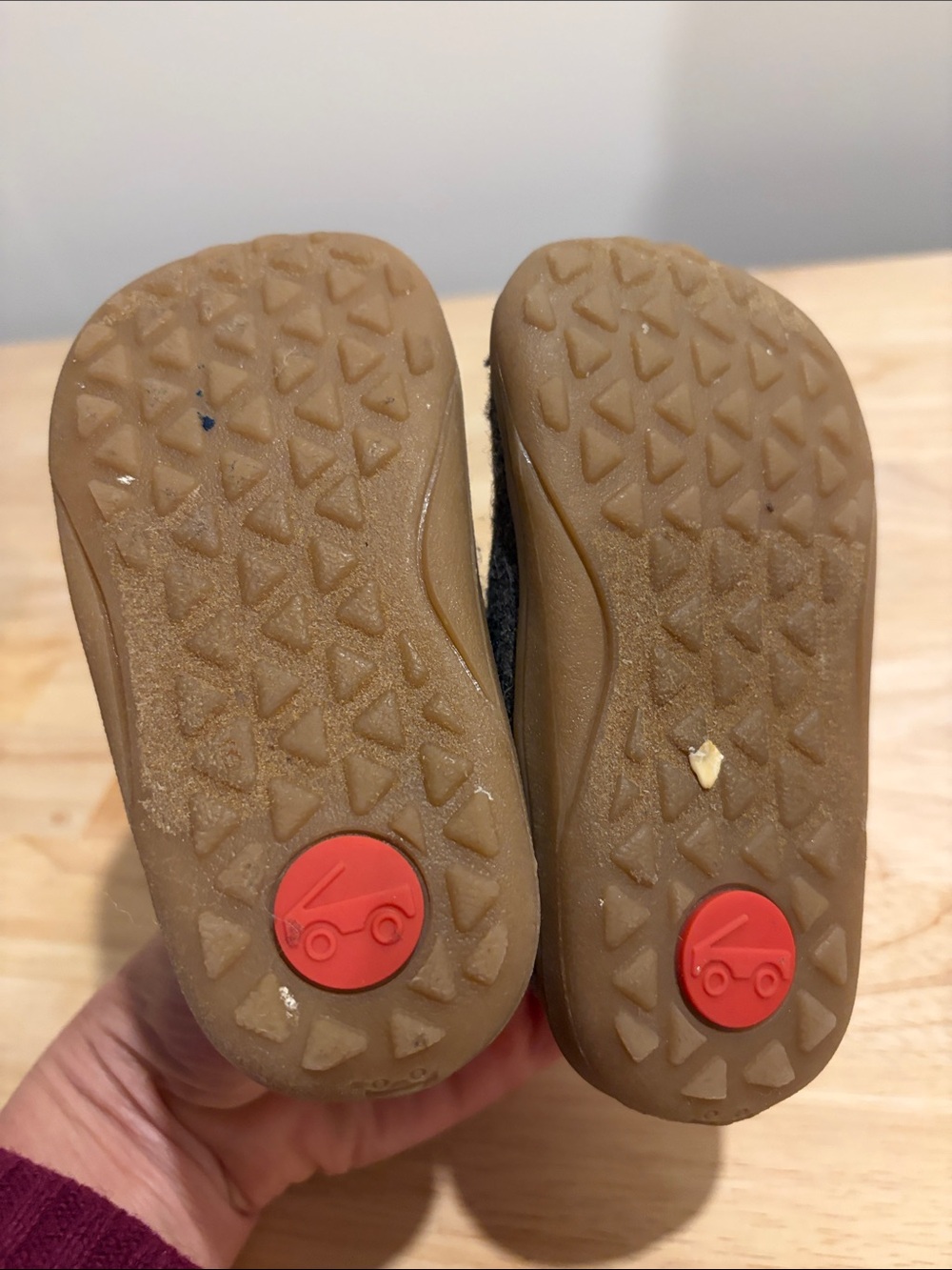 See Kai Run Gray Fox Slip-On Shoes with Mint Trim - Picture 3 of 5